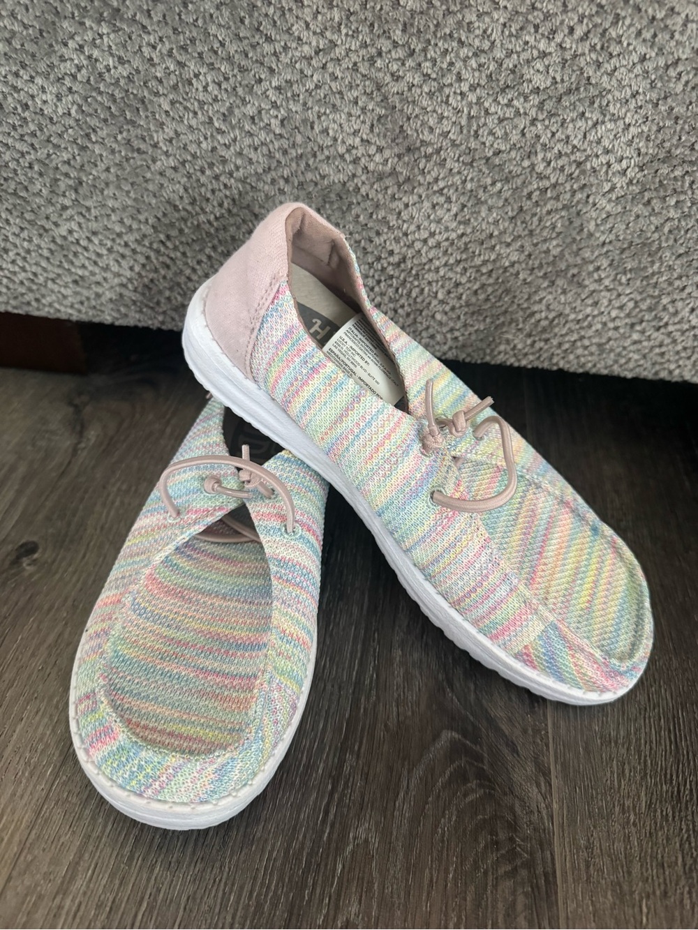 Hey Dude Kids Wendy Sox Pastel Multi Slip-On Sneakers